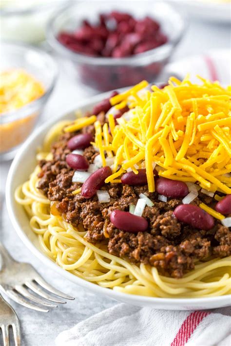 Cincinnati Chili (Dairy Free Option) - Simply Whisked