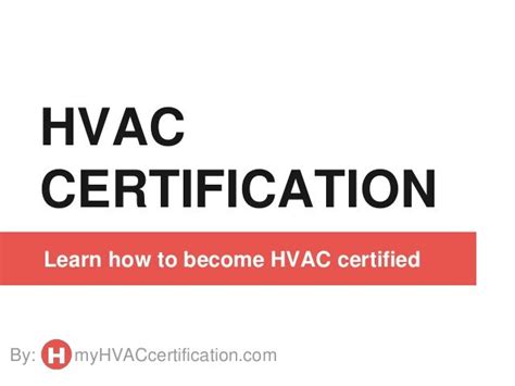 HVAC Certification Guide