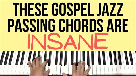 These Gospel Jazz Passing Chords Are INSANE | Piano Tutorial - YouTube