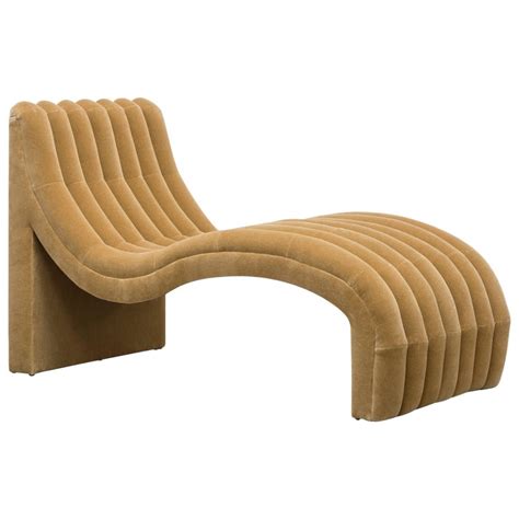 SACHA CHAISE - Modern Chaise Lounge in Mohair For Sale at 1stDibs