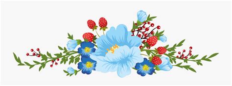 Beautiful Flower Divider Clipart , Free Transparent Clipart - ClipartKey