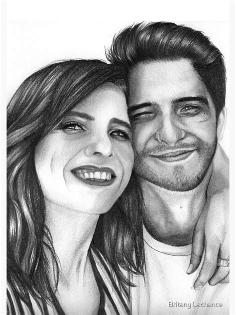 "Shelley Hennig & Tyler Posey" Spiral Notebook for Sale by Britdrawing ...