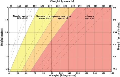 Risk Factors - Body Mass Index (BMI) Chart Free Download