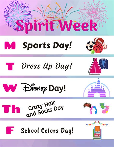 Spirit Week Ideas