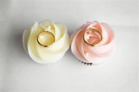 Free Images : cupcake, party, wedding cake, wedding rings, marriage ...