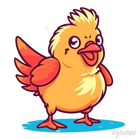 Chicken crowing cartoon , illustration, cartoon png posters for the ...