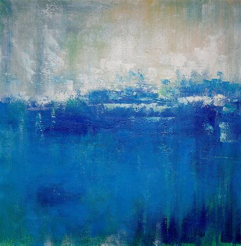 Large Blue Ocean Oil Painting,DEEP Blue Sea Abstract Painting,Original Blue Ocean Painting,Wall ...