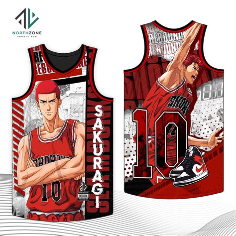 NORTHZONE Slamdunk Shohoku Basketball New Design Jersey Full Sublimated Basketball Jersey ...