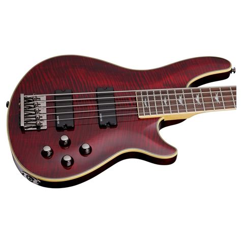 Schecter Omen Extreme-5 Bass Guitar, Black Cherry at Gear4music