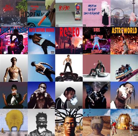 Every Travis Scott album in the style of every Travis Scott album. Made ...