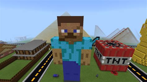 Minecraft Steve Statue