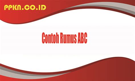 contoh rumus abc