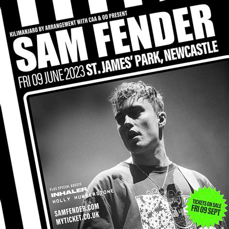 Sam Fender St James Park Ticket Prices