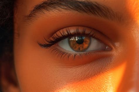 Premium AI Image | Closeup shot of the eyes of an African woman