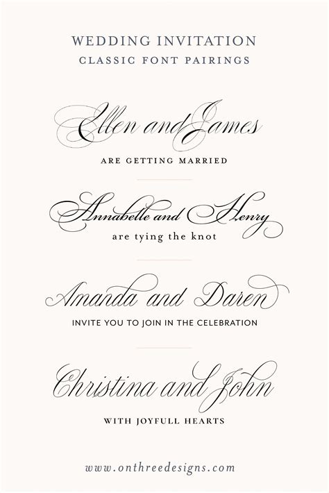 14 Of Our Favorite Free Wedding Invitation Fonts For Sweet Diy Wedding ...