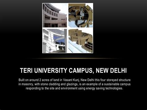 Teri university campus, new delhi