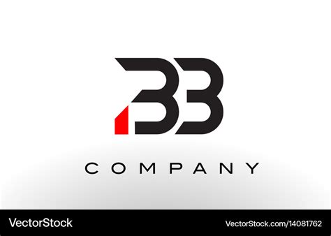 Bb logo letter design Royalty Free Vector Image