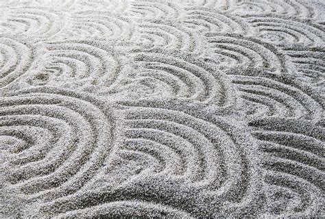 The pattern on the sand in a zen garden 2044971 Stock Photo at Vecteezy