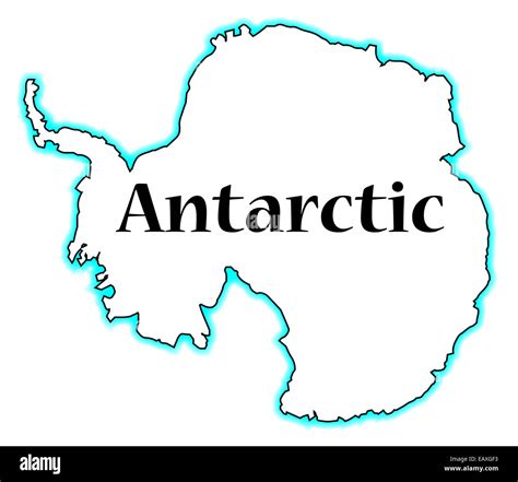 South pole antarctica map Cut Out Stock Images & Pictures - Alamy