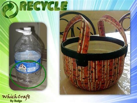 Multipurpose basket: Recycled mineral water plastic bottle - Clink the link and add Las ...