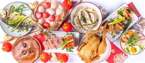 Chinese Lunar New Year Dinner Table Stock Photo - Image of baked ...