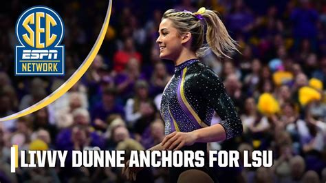 Livvy Dunne anchors for LSU w/ 9.850 floor routine in win vs. Auburn 👏 ...