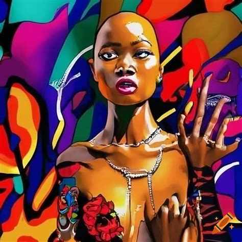 Vibrant african prints on Craiyon