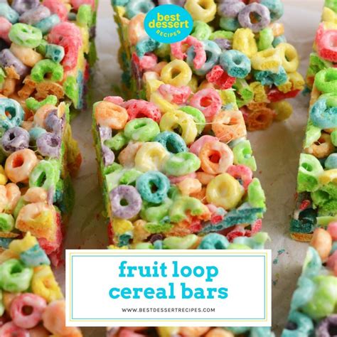 Froot Loops Cereal And Milk Bars Recipe | Besto Blog