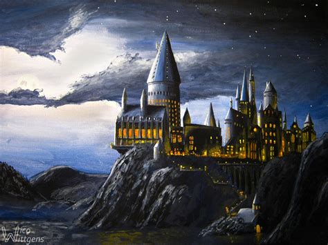 Hogwarts at night by NicoW92 on deviantART | Hogwarts, Harry potter, Harry potter background