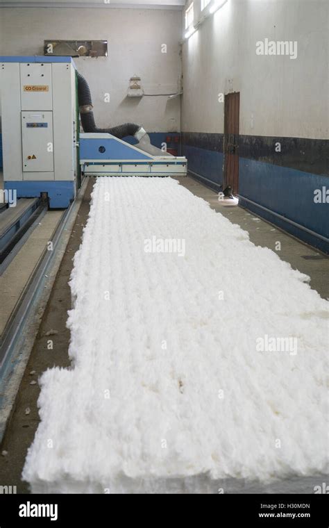 Machines inside cotton mill textile factory Multan Pakistan Stock Photo - Alamy