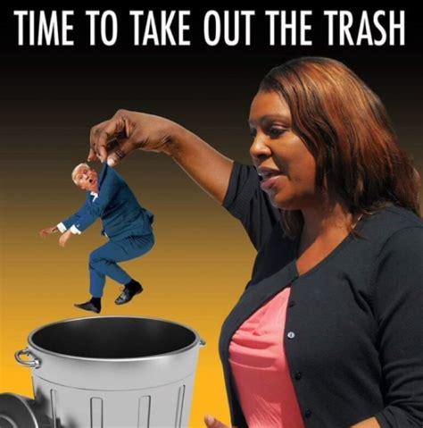 PHOTO Time To Take Out The Trash Fani Willis Throwing Donald Trump In The Trash Meme