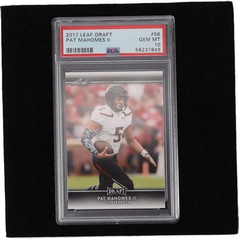 Patrick Mahomes 2017 Leaf Draft #56 (PSA 10) | Pristine Auction