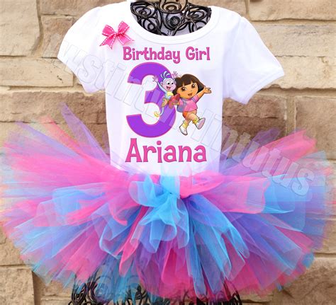 Dora Birthday Tutu Outfit | Birthday tutu outfit, Tutu outfits ...