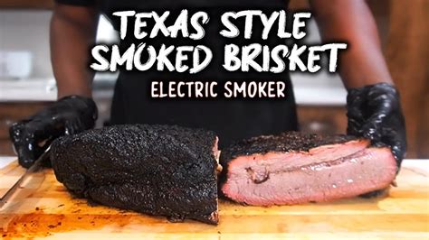 TEXAS STYLE Smoked Brisket In An Electric Smoker (Masterbuilt Smoker Recipe)