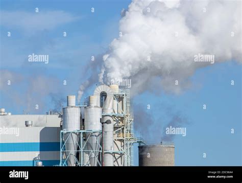 Pulp Mill Pollution Meadow Lake Saskatchewan environment Stock Photo ...
