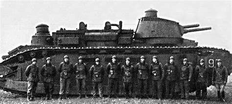 Circa 1940- Interior view of a French Char FCM 2C super heavy tank ...