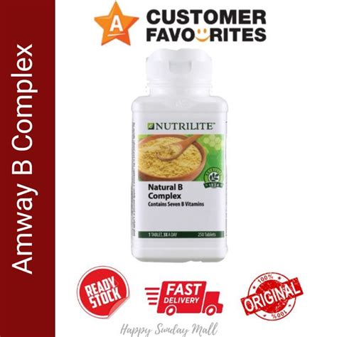 Nutrilite Natural B Complex - 250 Tab Amway Vitamin B | Shopee Malaysia