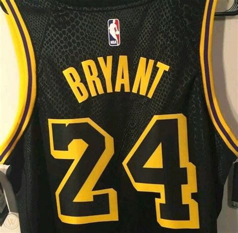 Kobe Bryant Black Mamba Los Angeles Lakers Nike City Edition Jersey #24 ...