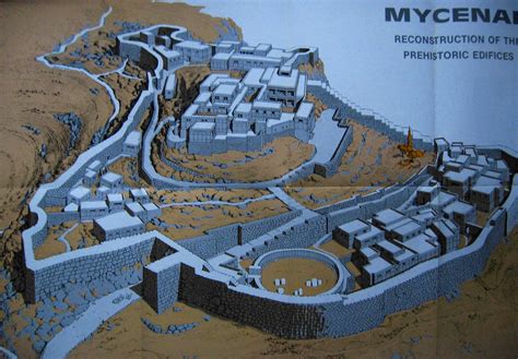 Map of ancient Mycenae - Greece | Mycenae, Ancient greek city, Ancient greek architecture