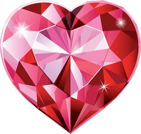 Pink Diamond Heart PNG Images, Diamond Clipart, Heart, 51% OFF