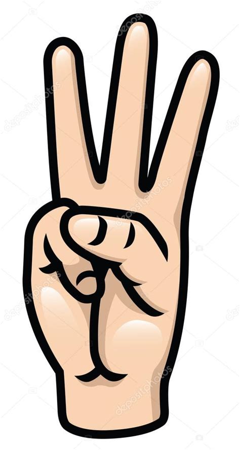 Three Finger Clipart