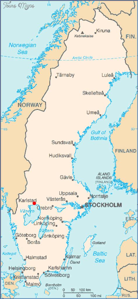 Karlstad Sweden Map - ToursMaps.com