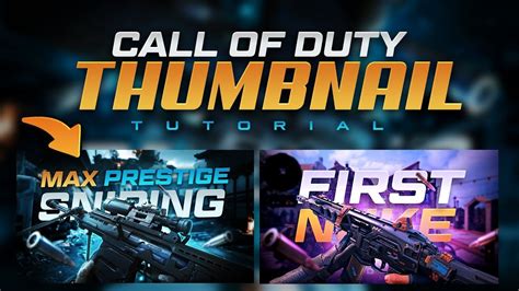 Call Of Duty Thumbnail Tutorial (FREE TEMPLATE!!) - Tutorial by EdwardDZN