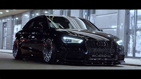 Audi A3 Black on Black Stance Owner: murklow - YouTube