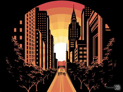 Manhattanhenge Art by Joe Jensen - TurningArt