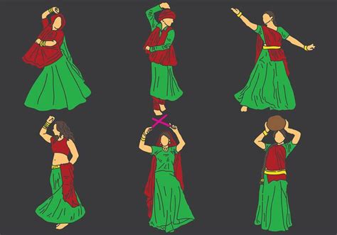 Free Garba Icons Vector 132228 Vector Art at Vecteezy