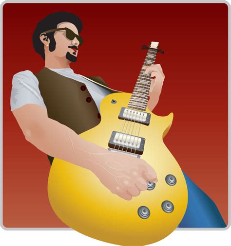 Guitarist vector graphic by pic2graf on DeviantArt