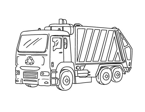 Garbage Truck Coloring Pages To Print