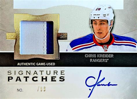 Off The Post: Chris Kreider Hockey Cards, New York Rangers