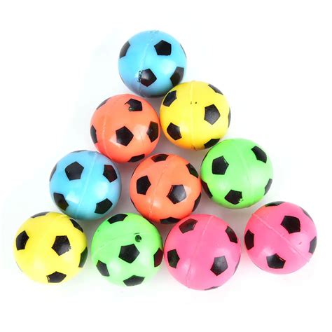 10Pcs Small Kid Outdoor Ball Toys Bouncing Football Soccer Ball Rubber ...